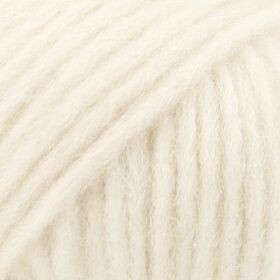DROPS Wish  01 naturel (Uni Colour) - Natural Blowgaren met alpacawol merino en pima katoen