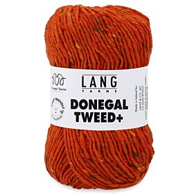 Lang Yarns Donegal Tweed+ - 59 Oranje - 100% Scheerwol (Mulesingvrij) 1