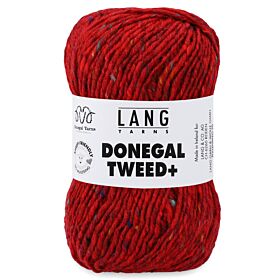 Lang Yarns Donegal Tweed+ - 60 Steenrood - 100% Scheerwol (Mulesingvrij) 1