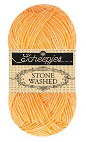 Scheepjes Stone Washed - 842 orange calcite - Katoen Garen 1