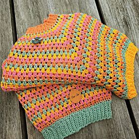 Haakpatroon Beez Truitje - Top down gehaakt met raglan - Ann @crochetknitting_beez 6