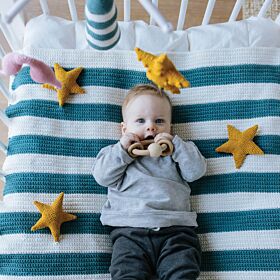 Haakpatroon Gehaakt Boxkleed met Zeesterren &#128026;&#127775; - Vol zintuigprikkels voor baby's! 1