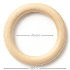 Houten Ring - 10 cm - Blank Onbehandeld Beukenhout - Splintervrij 1