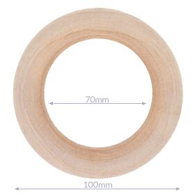 Houten Ring - 10 cm - Blank Beukenhout 1