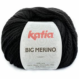 Katia Big Merino 02 zwart - Wol/Acryl Garen