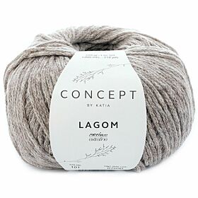 Katia Concept Lagom 101 taupe mix - Merino/Katoen Garen