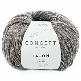 Katia Concept Lagom 102 bruin mix - Merino/Katoen Garen