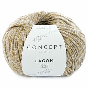 Katia Concept Lagom 107 licht mosterd-grijs mix merinogaren