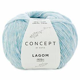 Katia Concept Lagom 112 hemelsblauw mix - Merino/Katoen Garen