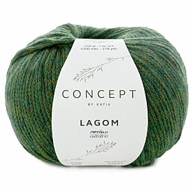 Katia Concept Lagom 119 bosgroen mix - Merino/Katoen Garen