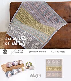 KATIA Elements of Nature CAL - Earth Kit - Gehaakte Deken Haakpakket 1