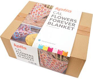 KATIA Flowers Forever CAL - Unico Garen Kit - Gehaakte bloemendeken 1