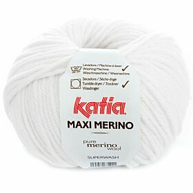 Katia Maxi Merino 01 wit - Wol Garen