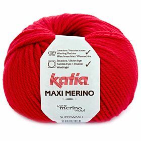 Katia Maxi Merino 04 rood - Wol Garen