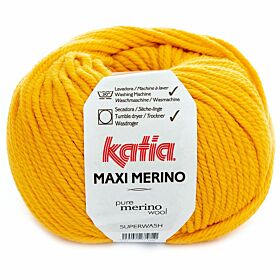 Katia Maxi Merino 19 geel - Wol Garen