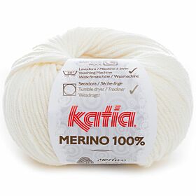 Katia Merino 100% - 03 ecru / naturel - Merinowol Garen