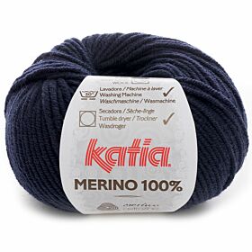 Katia Merino 100% - 05 marineblauw / donkerblauw - Wol Garen
