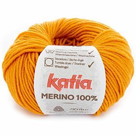 Katia Merino 100% - 13 lichtoranje - Wol Garen