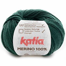 Katia Merino 100% - 48 donkergroen / flessengroen - Wol Garen