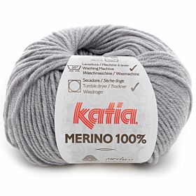 Katia Merino 100% - 505 lichtgrijs - Merinowol Garen