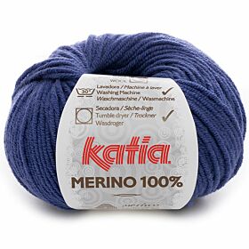 Katia Merino 100% - 51 blauw medium - Wol Garen