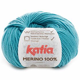Katia Merino 100% - 55 turquoise - Merinowol Garen