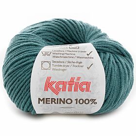 Katia Merino 100% - 66 turkooisgroen - Merinowol Garen