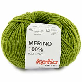 Katia Merino 100% - 88 grasgroen - Wol Garen