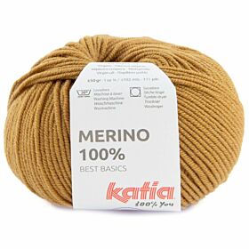 Katia Merino 100% - 91 okergeel - Wol Garen