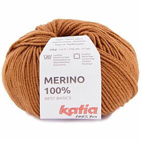 Katia Merino 100% - 92 hazelnootbruin - Wol Garen