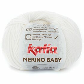 Katia Merino Baby 01 wit - Wol Garen