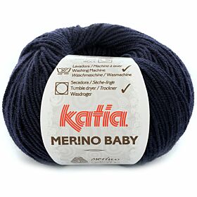 Katia Merino Baby 05 marineblauw - Wol Garen