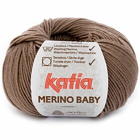 Katia Merino Baby 42 donkerbeige - Wol Garen