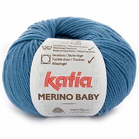 Katia Merino Baby 44 mediumblauw - Wol Garen