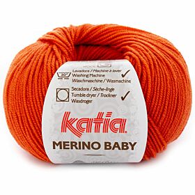 Katia Merino Baby 49 oranje - Wol Garen