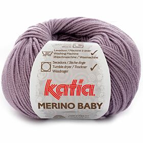 Katia Merino Baby 65 donkerheide - Wol Garen