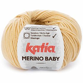 Katia Merino Baby 76 licht mosterdgeel - Wol Garen