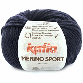 Katia Merino Sport 05 marineblauw - Wol Garen