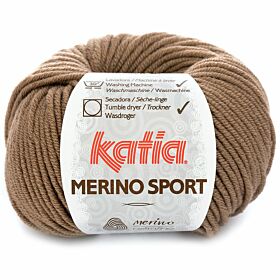 Katia Merino Sport 08 lichtbruin - Wol Garen