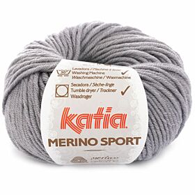 Katia Merino Sport 401 grijs - Wol Garen