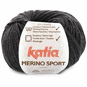 Katia Merino Sport 402 antracietgrijs - Wol Garen