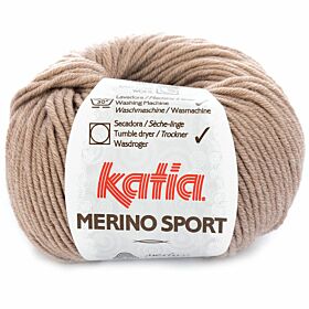 Katia Merino Sport 403 donkerbeige - Wol Garen