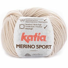 Katia Merino Sport 43 zeer lichtbeige - Wol Garen