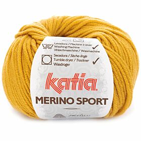 Katia Merino Sport 44 mosterdgeel - Wol Garen