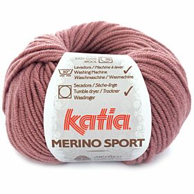 Katia Merino Sport 55 donker oudroze - Wol Garen