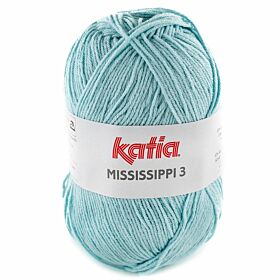 Katia Mississippi-3 - 824 pastelblauw - Katoen/Acryl Garen