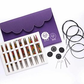 KnitPro Symfonie Wood Verwisselbare Rondbreinaalden Deluxe Set - volledige uitvoering