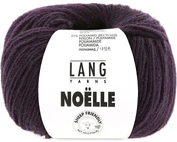 Lang Yarns Noëlle - 90 donkerpaars - Merino/Gerecycled Nylon Garen 1