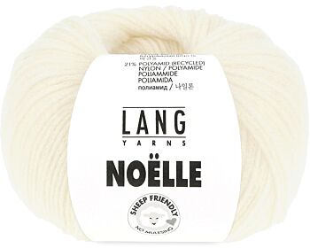 Lang Yarns Noëlle - 94 ecru - Merino/Gerecycled Nylon Garen 1