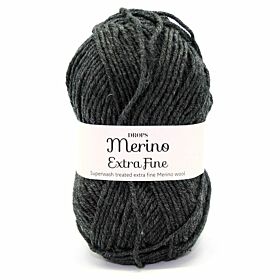 DROPS Merino Extra Fine Mix - Wol & Breigaren - GD0044-03 antraciet